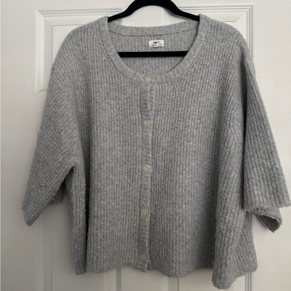 Aerie unREAL Short Sleeve Cardigan